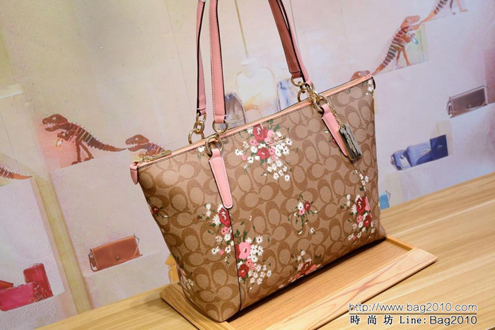 COACH蔻馳 原單 30247 2018新款 印花手提單肩購物袋  Chz1005
